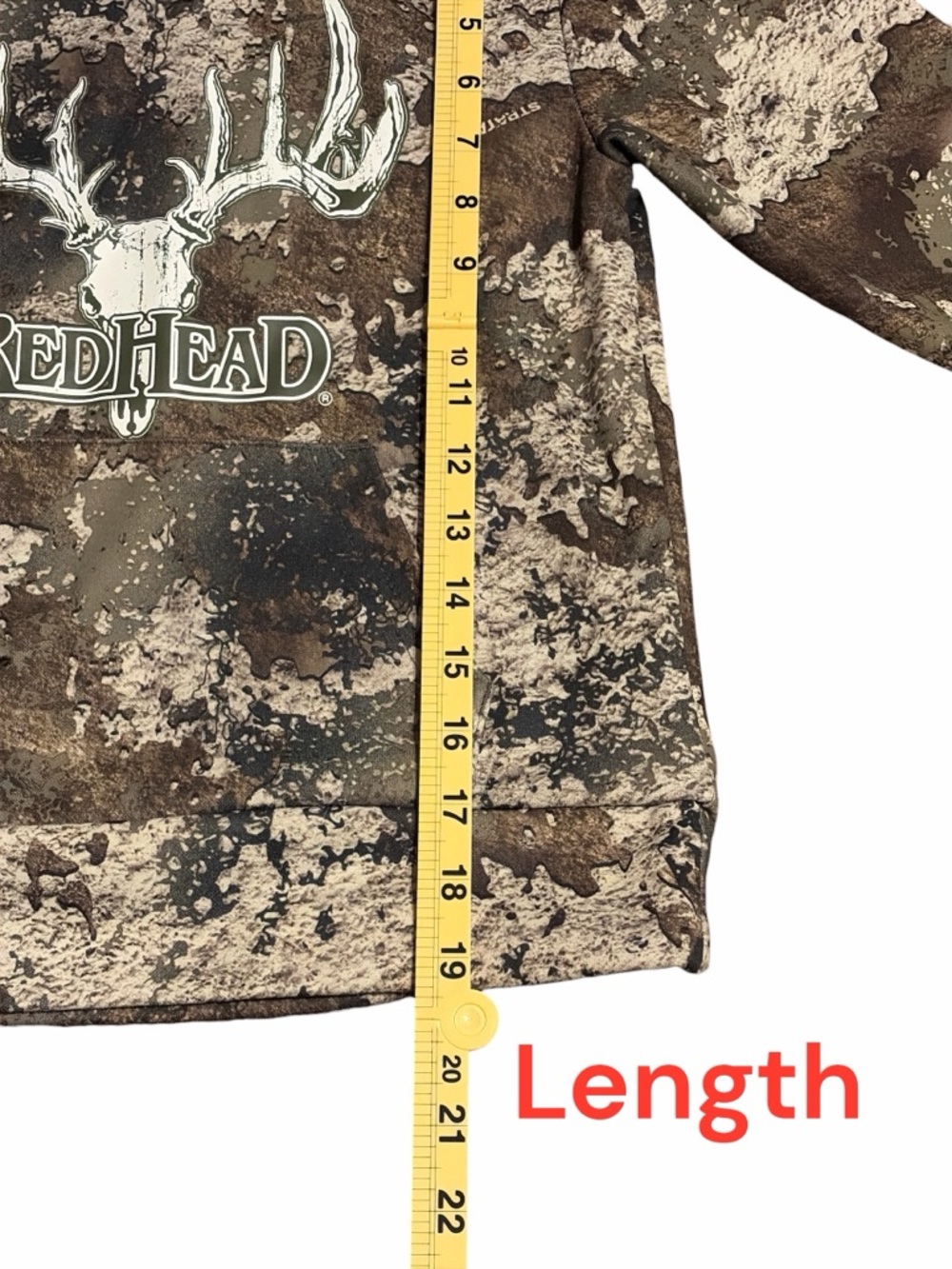 RedHead Kids Camo Hoodie in Olive & Brown Realtree Graphic - Picture 2 of 4